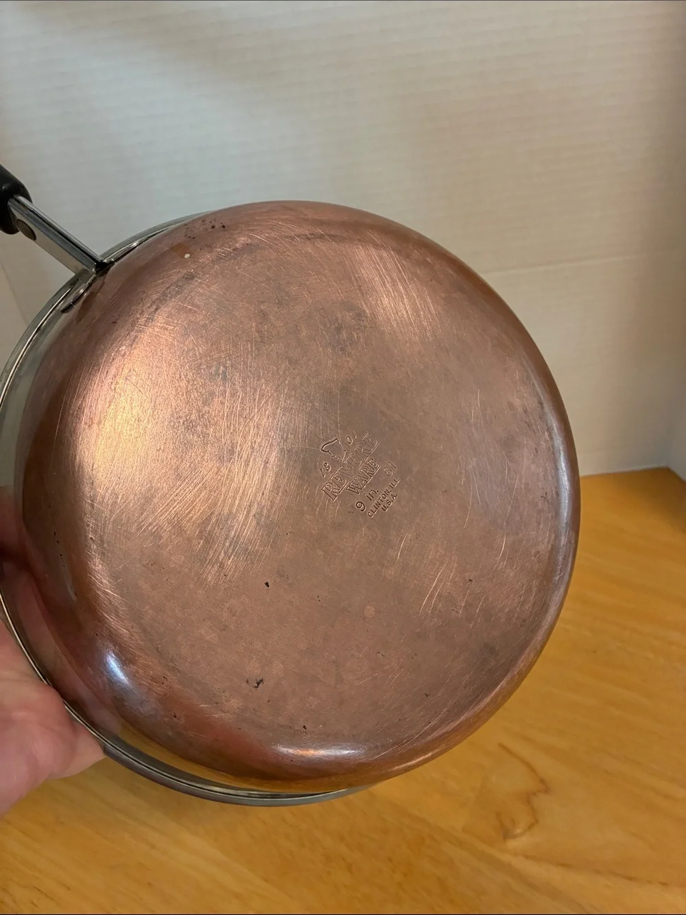 Revere Ware Stainless Steel / Copper Bottom 9